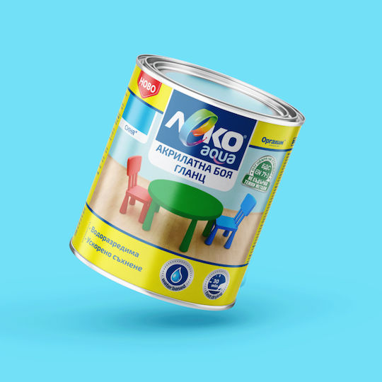 Leko Цвят Water Aqua 0.7лт Син Блестящ