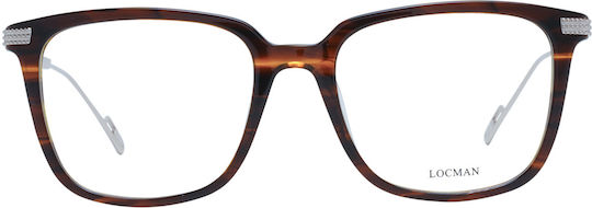 Locman Italy Kunststoff Brillenrahmen Braun LOCV020 DEM