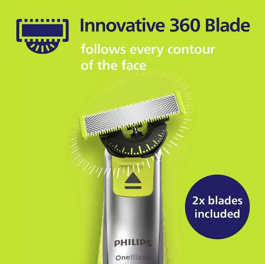 Philips OneBlade 360 QP2734/31 Ξυριστική Μηχανή Προσώπου / Σώματος Επαναφορτιζόμενη