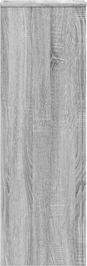 vidaXL Pflanzenständer Holz Grau 33cmx33cmx100cmcm.