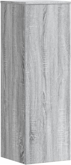 vidaXL Pflanzenständer Holz Grau 33cmx33cmx100cmcm.