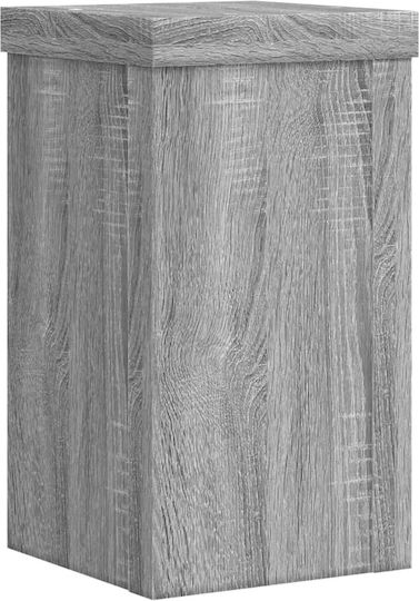 vidaXL Pflanzenständer Holz Grau 10cmx10cmx18cmcm. 2Stück