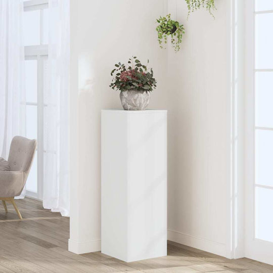 vidaXL Pflanzenständer Holz Weiß 33cmx33cmx100cmcm.