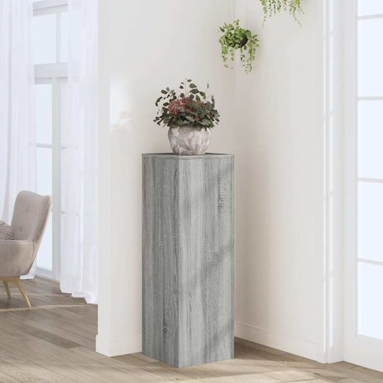 vidaXL Pflanzenständer Holz Grau 33cmx33cmx100cmcm.