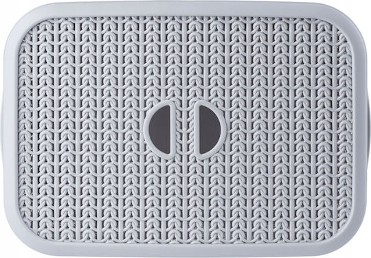 Kadax Plastic Cutie de Depozitare cu Capac Gri 6lt 1buc