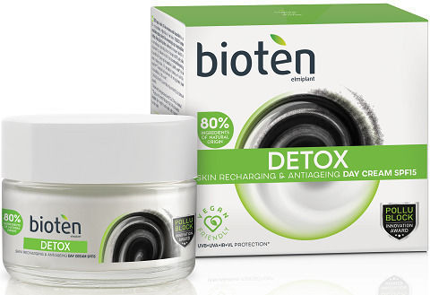 Bioten Detox Ενυδατική Κρέμα Προσώπου Ημέρας με SPF15 50ml