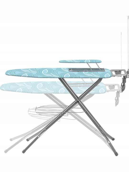 Kadax Bügelbrett für Dampfbügeleisen Zusammenklappbar 120x38cm