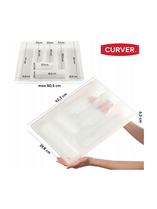 Curver Drawer Cutlery Tray Opening Plastic 30x42x6.4cm