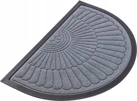 Kadax Entrance Mat Semicircular made of Rubber Beige 60x40cm