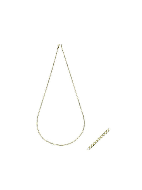 Goldkette 9 Karat Curb lang 50cm 1,70mm