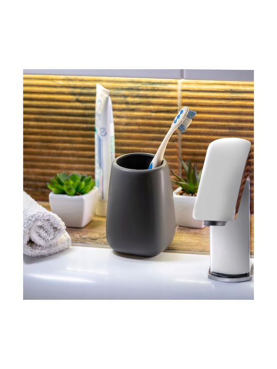Kadax Kadax Ceramic Gray Bathroom Accessory Set