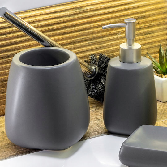 Kadax Set Accesorii Pentru Baie Ceramică Gri