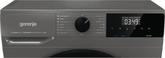 Gorenje Πλυντήριο Ρούχων 7kg με Τεχνολογία Ατμού 1400 Στροφών Γκρι WNHEI74SAS/A