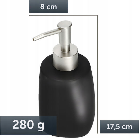 Kadax Dispenser Κουζίνας Κεραμικό Μαύρο 400ml