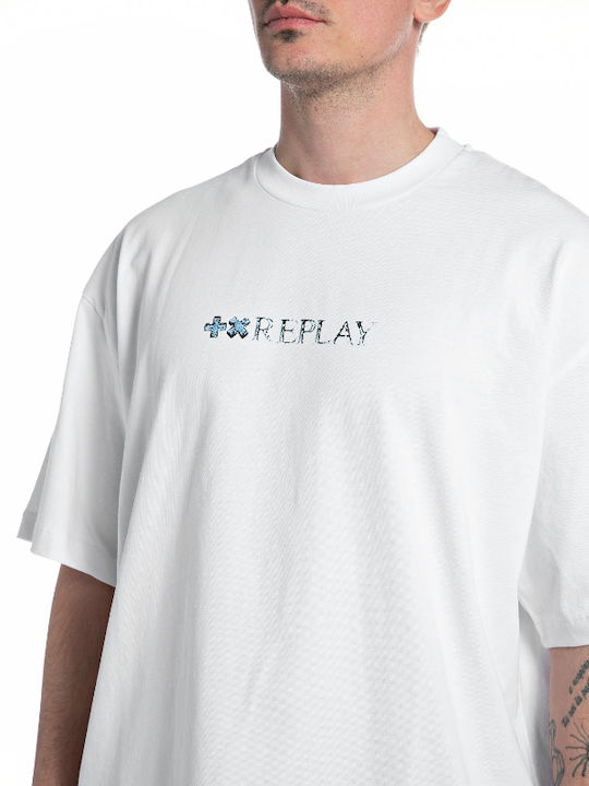 Replay Herren Shirt Weiß