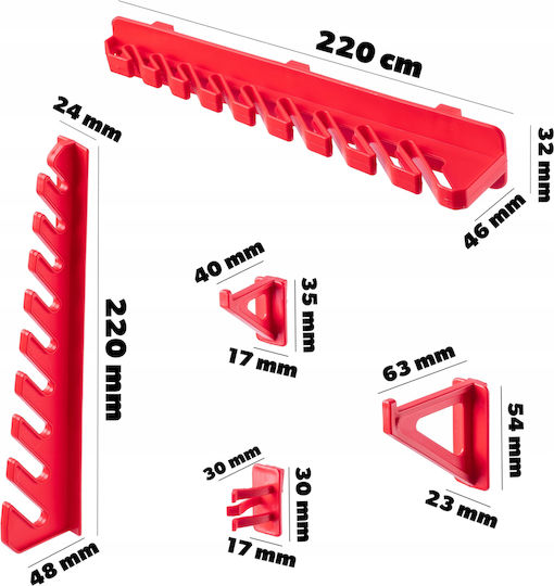 Kadax Workshop Board Wall 232x78cm 160 Pcs