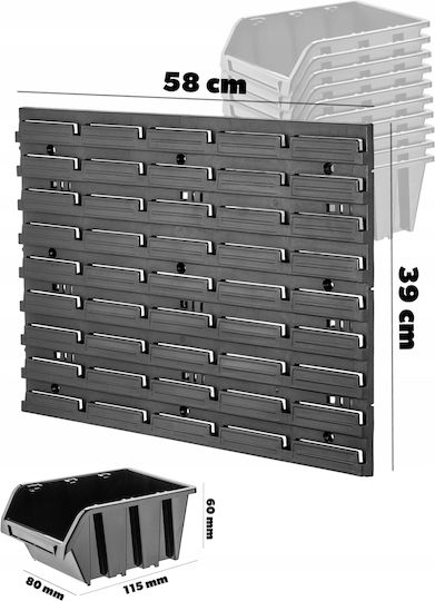 Kadax Werkstattplatte Garage Wand 58x39cm