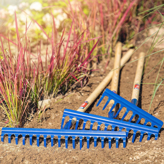 Kadax 145869 Gartenrechen Bogenharke mit Stiel
