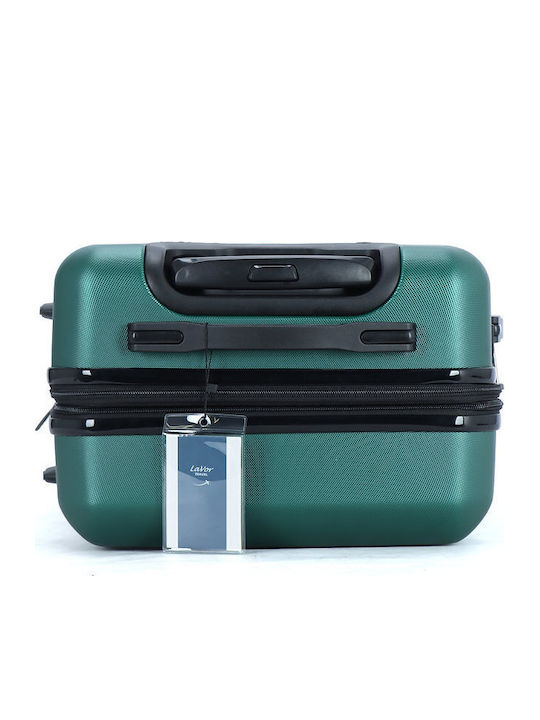 Lavor Medium Hard Green Travel Suitcase with 4 Wheels Height 66cm