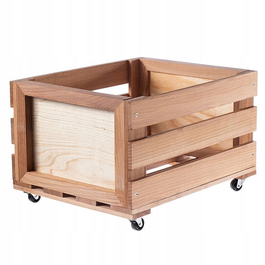 Kadax Vinyl Record Storage Box 45x28cm Vinyl Container Wheels