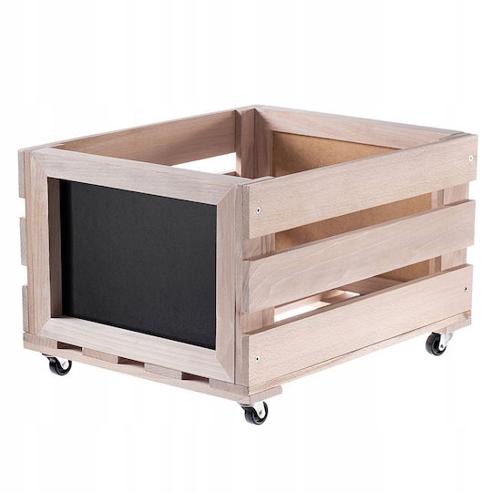 Kadax Vinyl Record Storage Box 45x36cm Container Stand Wheels