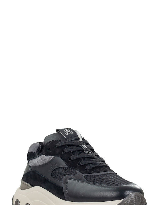 Hogan Hyperactive Allacciato Chunky Sneakers Black