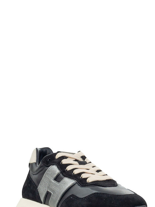 Hogan H641 Allacciato H Damen Sneakers BLACK