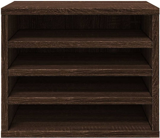 Ξύλινη Θήκη Χαρτιών σε Καφέ Χρώμα 26x29.5x36εκ. 1τμχ