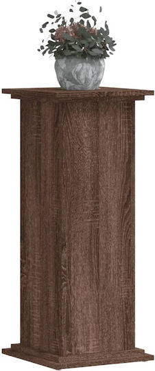 vidaXL Pflanzenständer Holz Braun 33cmx33cmx80cmcm.