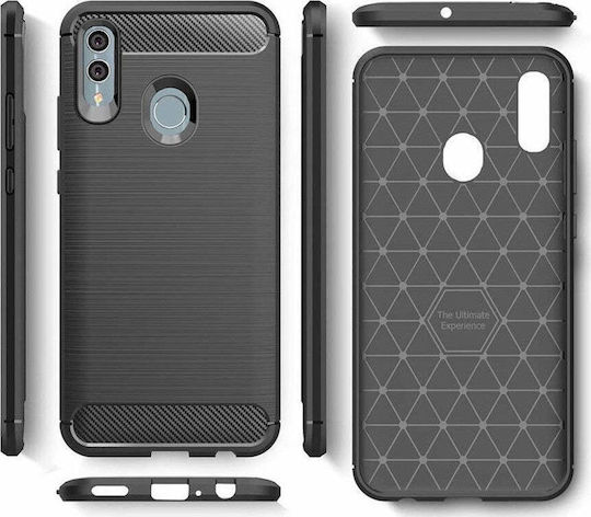 Back Cover Σιλικόνης / Δερμάτινο Μαύρο (Huawei P Smart 2019 / Honor 10 Lite)