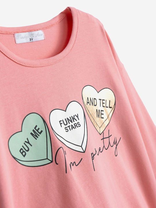 Funky Kids' Blouse Long Sleeve Pink