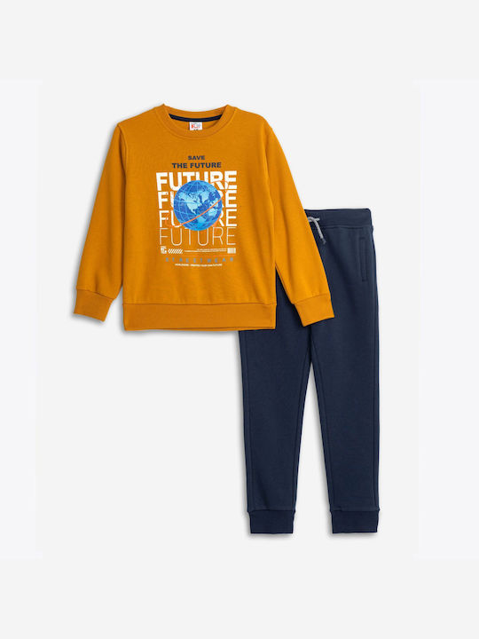 Funky Kids Sweatpants Set Brown