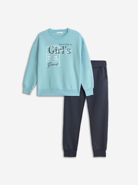 Funky Kids Sweatpants Set Light Blue