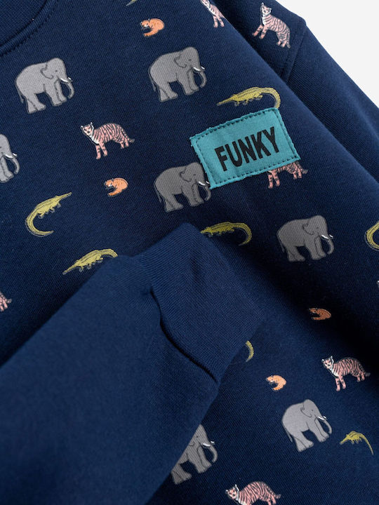 Funky Kids Sweatpants Set Blue