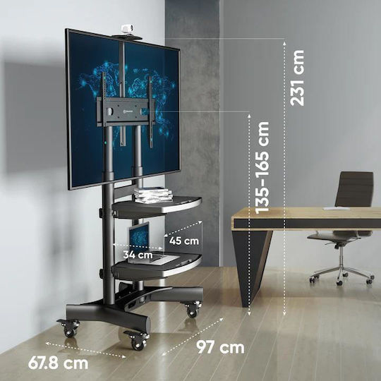 Onkron TV Mount Floor up to 86" and 90kg Black