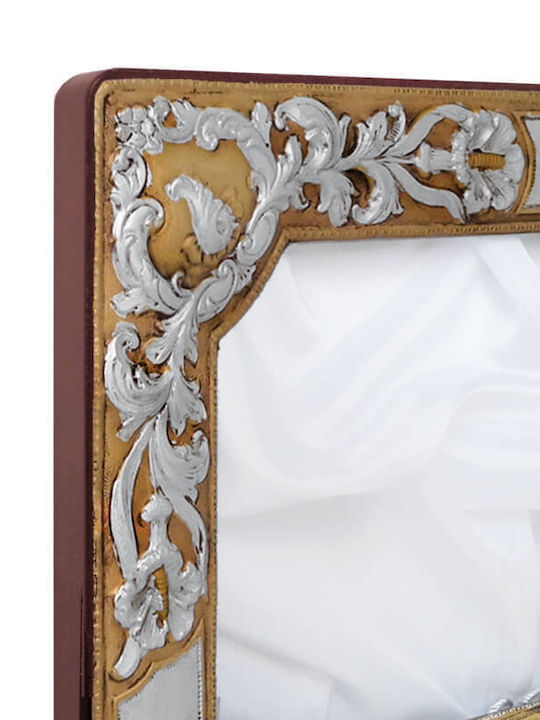 SilverBrand.gr Hochzeitskronen-Etui Rechteck Gold 23x29εκ.