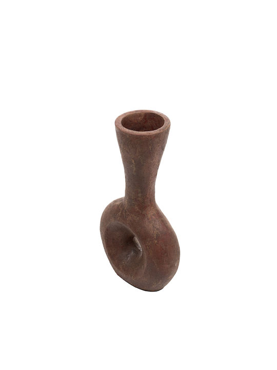 S Line Vază Decorativă Ceramică Roșu 59cm 1buc