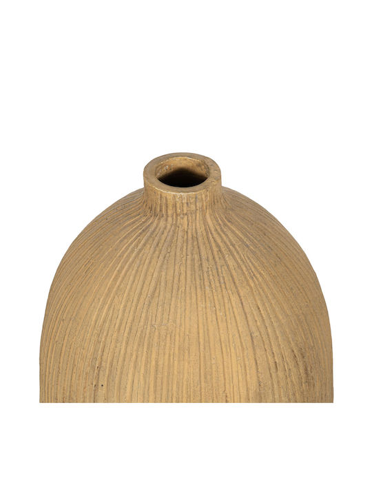 S Line Vază Decorativă Ceramică Galben 60cm 1buc