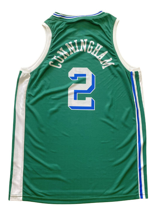 Basketball Jersey Detroit Cunningham 2 Green White Balón De Oro Unisex Bj204