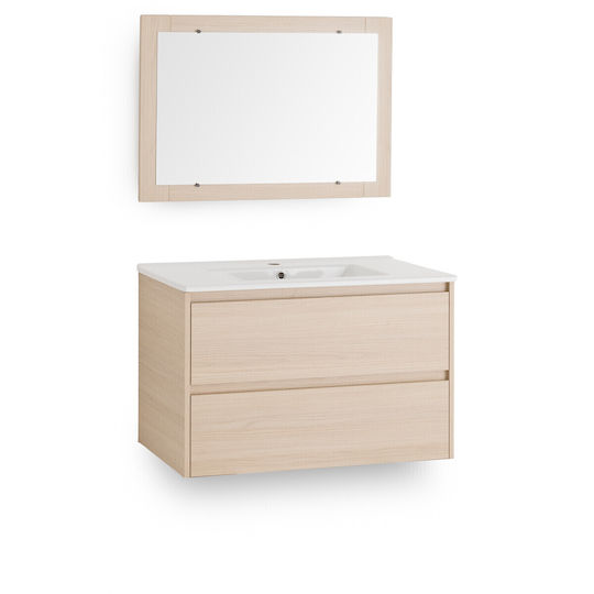 La Redoute Interieurs Blat cu Lavoar & Oglindă Maro