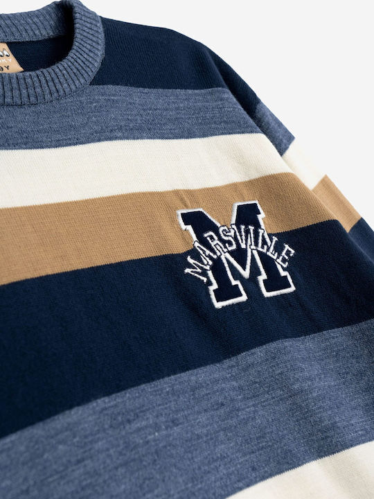 Kids' Sweater Long Sleeve Blue/Brown