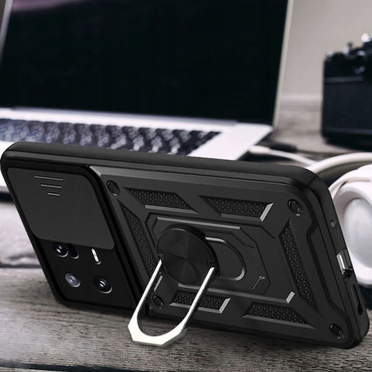 Techsuit CamShield Series Back Cover Plastic / Silicon Negru (Xiaomi 13)