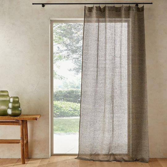 Am.Pm Curtain with Tunnel Fishoyi Beige 350189864_30187_44 140x220cm
