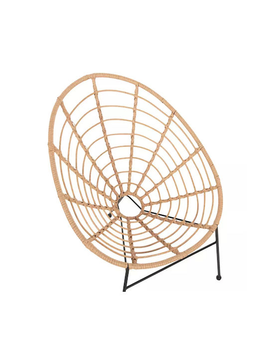 Πολυθρόνα Εξωτερικού Χώρου Rattan Allegra Μπέζ 73x78x88εκ.