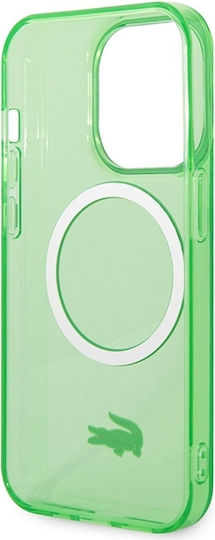 Lacoste Umschlag Rückseite Kunststoff Grün (iPhone 14 Pro Max)