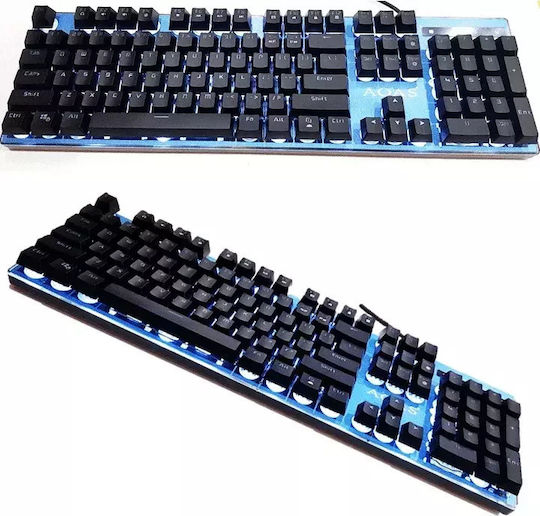 Aoas M-500 Gaming Μηχανικό Πληκτρολόγιο με RGB φωτισμό (Αγγλικό UK)