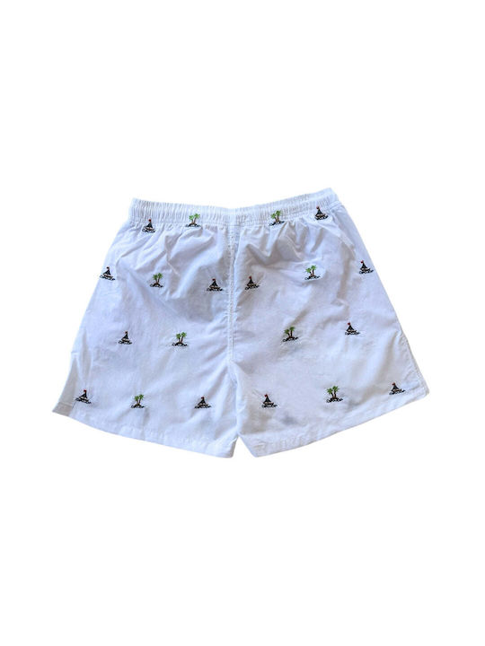 Warren Webber Men's Swimwear Shorts White