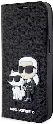 Karl Lagerfeld PU Saffiano Karl Choupette NFT Book Black (iPhone 13)