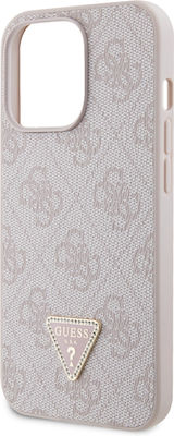 Guess Plastic / Metallic Back Cover with Strap Pink (iPhone 13 Pro MaxApple iPhone 13 Pro Max)