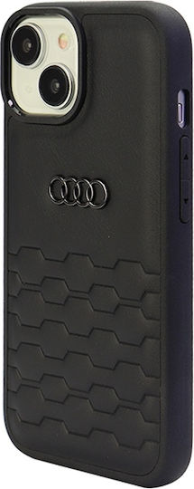 Audi Back Cover Plastic Negru (iPhone 15 Plus / 16 Plus)